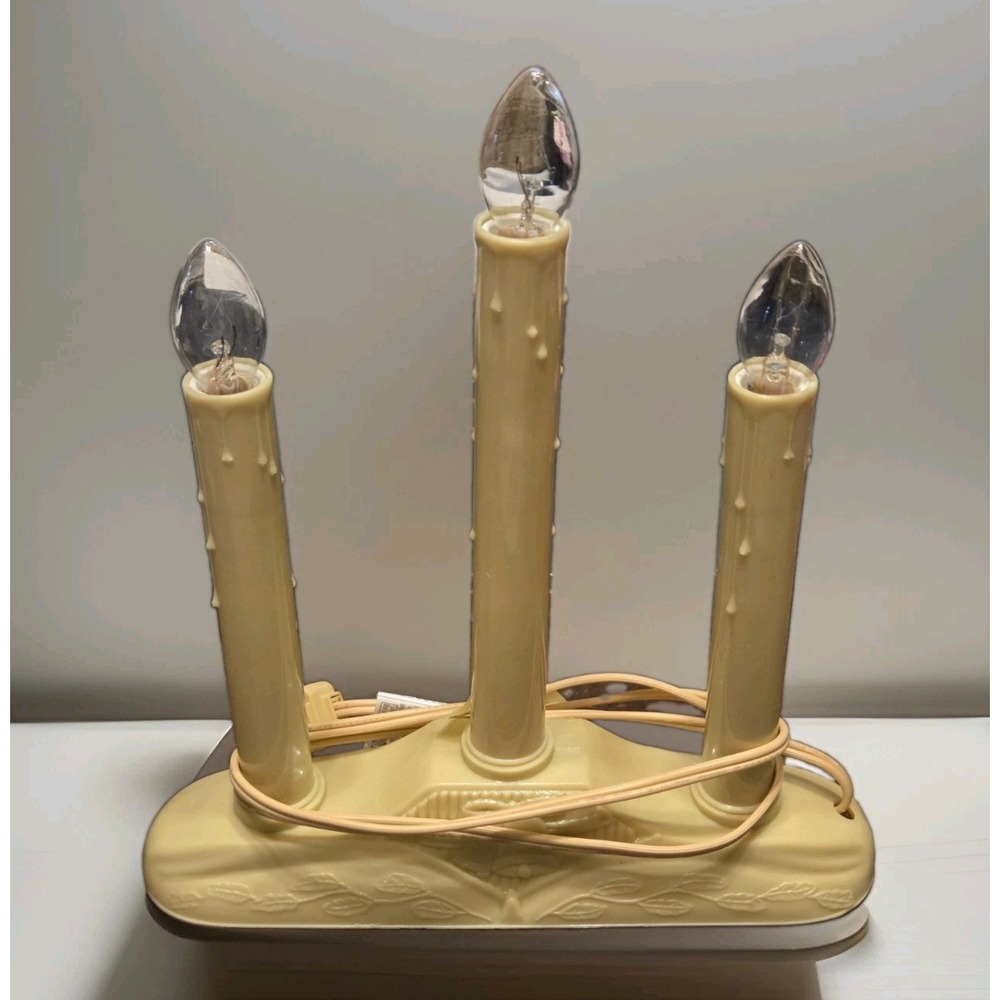 VTG Christmas Candelabra Electric Plastic Drip Tested Working Buy More & Save